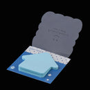 1Pcs Sticky Notes,Self-Stick Removable House Shaped Memo Sticker - Memory Pad - Blue