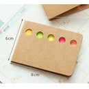 Portable Colorful Self-Stick Notes Book Sticky Notes Book Message Note Pad Office Supplies Stationary