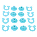 8 Pack Quilt Cover Gripper Bedding Comforter Clips Fastener Blue Color