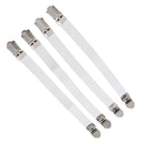 4 Pieces Elastic Bed Sheet Mattress Covers Blanket Clip Fasteners White