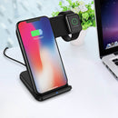 Bakeey 10W 7.5W 2 IN 1 Wireless Charger Quick Charging Dock Phone Holder For iPhone 11 XS MAX iWatch 3 4 S10 Note 10 5G+