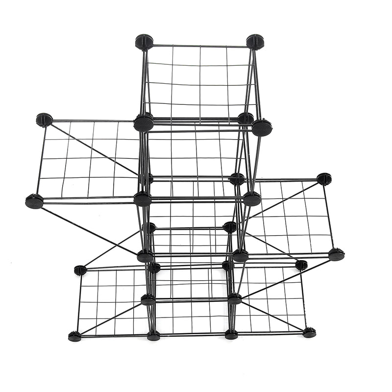 66*22*86 cm Balcony Metal Flower Plant Standing Rack Foldable Corner Shelf Display Save Kitchen Storage Organizer Holders