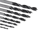 Drillpro 8pcs 3-10mm Carbon Steel Working Auger Drill Woodworking Tool Twist Drill Bit Set