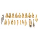 22pcs Replacement Wood Burning Pyrography Tips Set Hobby Craft Accessories Kit Soldering Tools