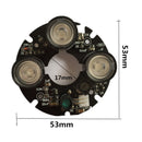 3pcs Array IR LED Spot Light 850nm Infrared Board for CCTV Bullet Camera 53mm Diameter