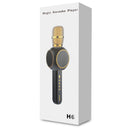 H6 Wireless bluetooth Microphone Magnetic Double Horn Loudspeaker Karaoke for Cell Phone