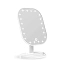 Battery Powered 20 LED Makeup Mirror Light Desktop Home Touch Screen 180 Adjustable Angle Mirror