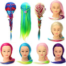 8 Colors Salon Hairdressing Braiding Practice Mannequin Hair Training Head Models With Clamp Holder