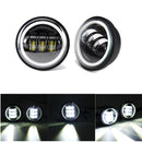 4 Inch 10-32V 2400LM 6000K Motorcycle LED Front Headlight Flood Light IP67 CE Spot Fog Passing Light With Angel Circle Lights