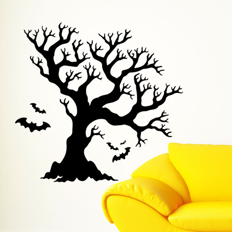Miico FX3016 Halloween Sticker Cartoon Sticker Tree Branch Pattern Removable Wall Sticker For Room Decoration