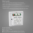 LUSTREON AC100-240V 1CH Wall Mount Rotary Panel Manual Triac LED Dimmer Controller Switch