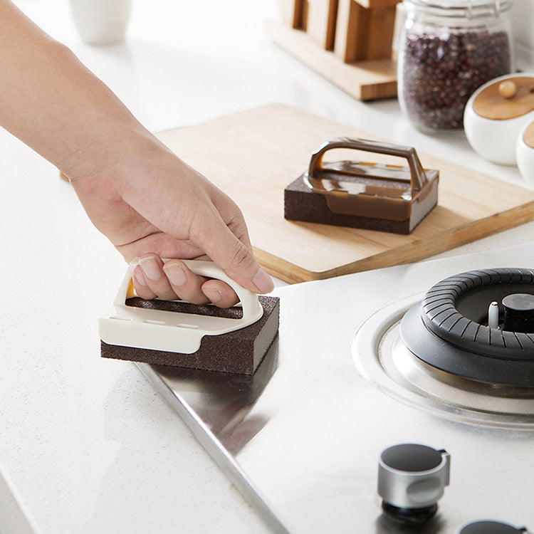 Honana Replaceable Emery Sponge Wipe Strong Decontamination With Handle Magic Cleaning Sponge