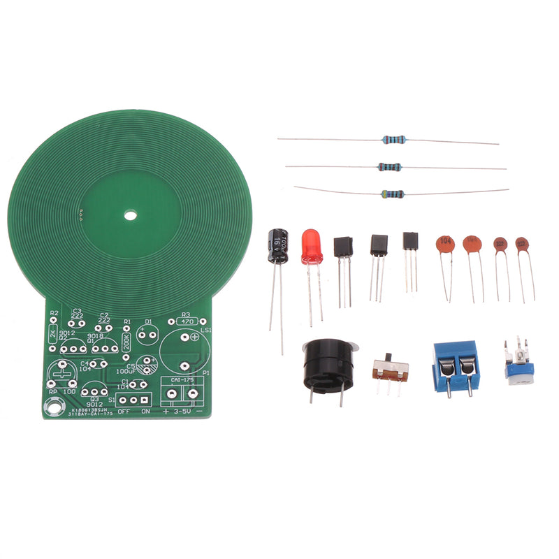 DIY Electronic Kit Set Metal Detector Electronic Detector Parts DIY Soldering Practice Board for Skill Competition
