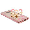 360 Degree Clasp Ring Holder TPU Soft Back Case Cover For Samsung Galaxy S7 G9300