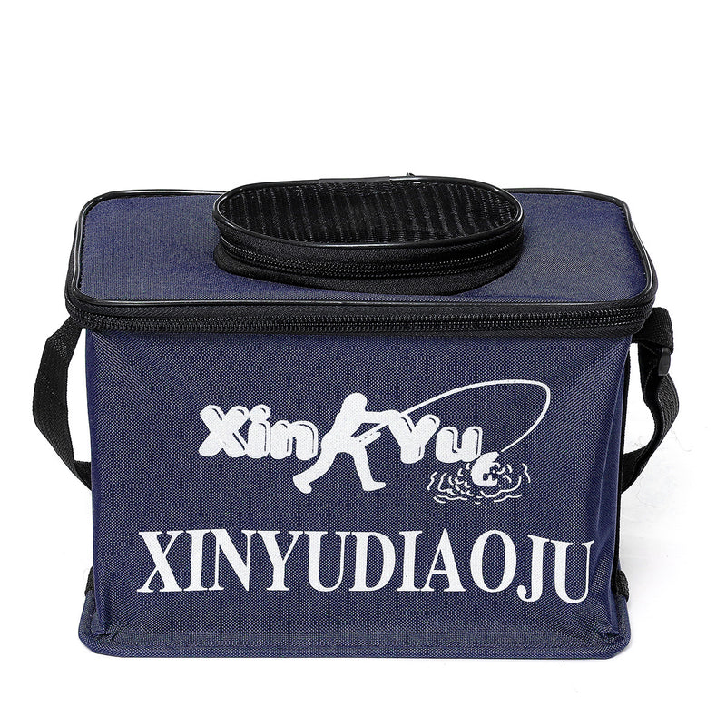 25x15x18cm Canvas Waterproof Fishing Bag Fishing Lure Bag Multifunctional Portable Shoulder Bag