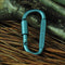 1Pcs Outdoor D Shape Carabiner Bottle Hanging Buckle Hook Keychain Screw Lock Aluminum Alloy