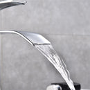 Bathroom Sink Faucet Basin Single Handle Mixer Tap W/Cover Plate Brushed Nickel
