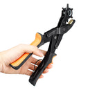 Punch Plier Leather Belt Round Hole Punch Eyelet Strap Revolving DIY Tool Heavy Duty