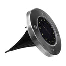 Solar Powered 12 LED Buried Light Under Ground Lamp Outdoor Path Garden Decor