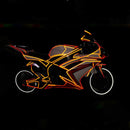 Fluorescent Bike Reflective Stickers MTB Cycling Bicycle Wheel Sticker Tire Strip Decal Motorcycle