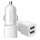 ORICO 17W Dual USB Port LED Indicator Fast Charging USB Car Charger For iPhone XS X Max 11 Pro Huawei P30 Pro Mate 30 Xiaomi Mi9 9Pro S10+ Note10