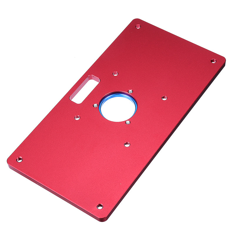 235x120x8mm Universal Aluminum Router Table Insert Plate with Ring For Woodworking