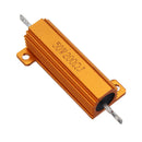 RX24 50W 200R 200RJ Metal Aluminum Case High Power Resistor Golden Metal Shell Case Heatsink Resistance Resistor