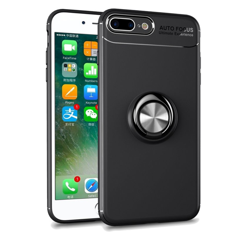 C-KU 360 Rotating Ring Grip Kicktand Protective Case For iPhone