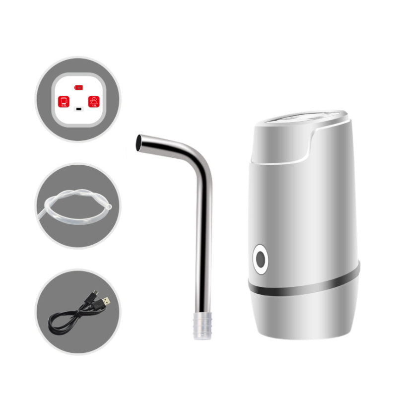 Portable Electric Auto Water Pump USB Rechargeable Gallon Bottle Dispenser Pump
