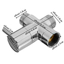 G1/2" Bathroom Angle Valve For Shower Head Water Separator Shower Diverter Switch Valve