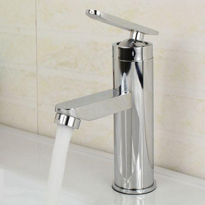 Bathroom Kitchen Basin Faucet Single Handle Deck Mounted Faucets Hot & Cold Water Mixer Taps
