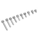 Suleve M5SP1 100Pcs M5 Stainless Steel 8-35mm Phillips Pan Head Machine Screw Washer Bolt Asortment