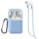 Bakeey 3 in 1 Xiaomi Air bluetooth Wireless Headset Case Silica Gel Protection Anti-lost Rope Metal Buckle Earphone Storage Box
