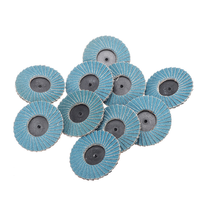 10pcs Sanding Flap Discs 2 Inch 40 60 80 120 Grit Flap Sanding Disc Grinding Wheel