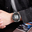 SKMEI 1493 Fashion Men Digital Quartz Watch 3ATM Waterproof Luminous Display Dual Display Watch