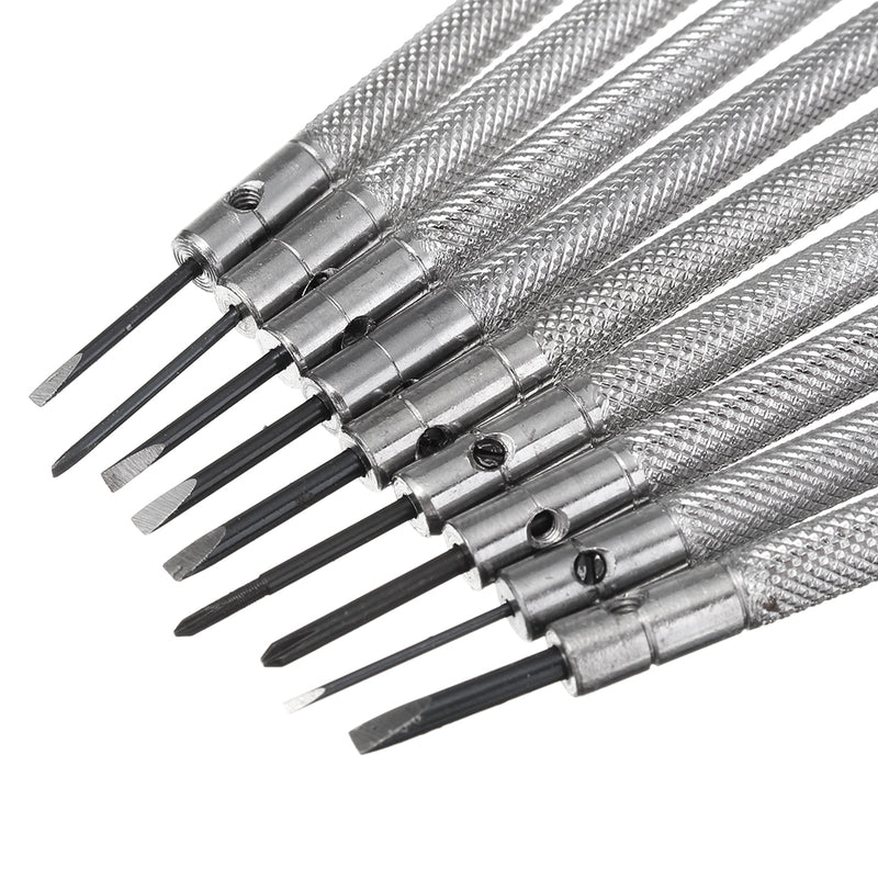 9 Pcs Precision Screwdriver Set Jewelry Eyeglasses Glasses Watch Repair