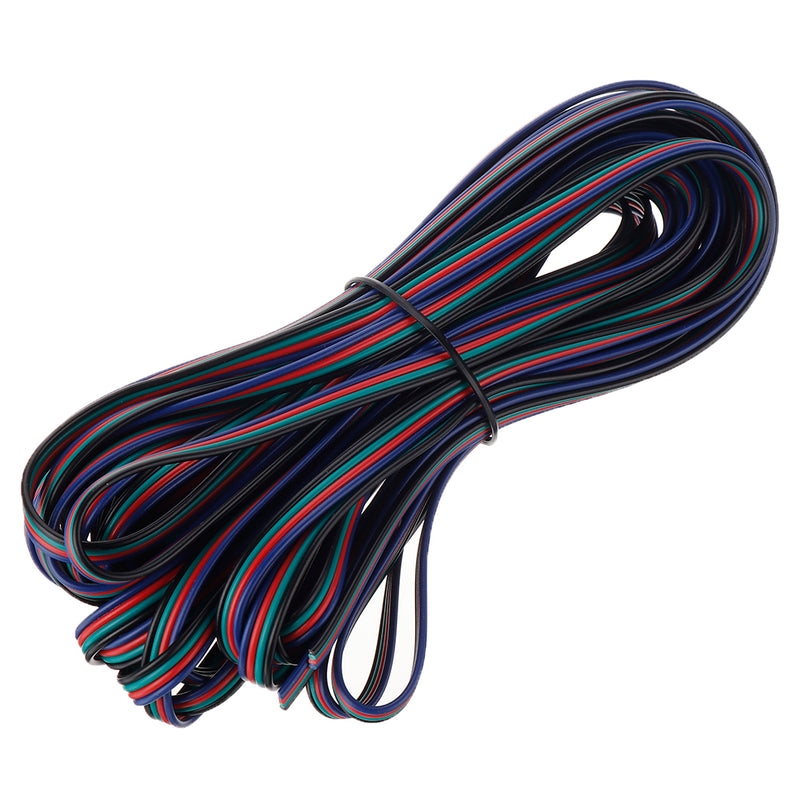 1 Set5050 4Pin 10MM RGB LED Strip Light Connector Includes More Parts Fixed Clips Screws for DIY