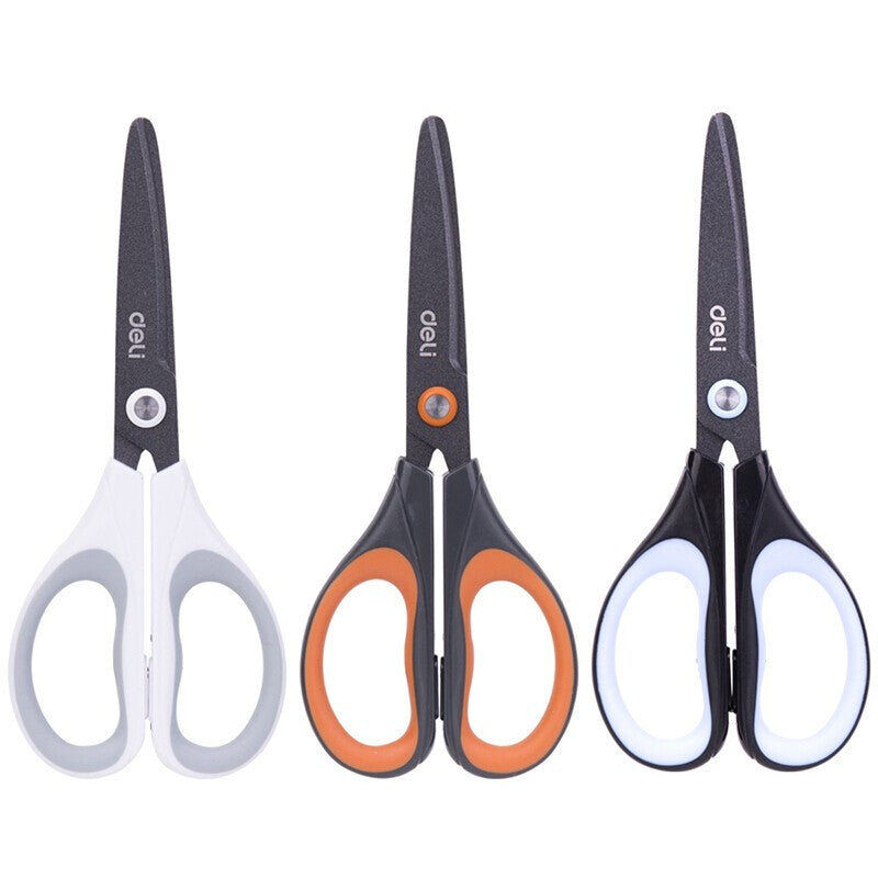 XIAOMI Ecosystem Deli 6055 Soft-touch Scissors Alloy Stainless Steel Cutter Home Office Hand Craft Scissors Cutting Tools