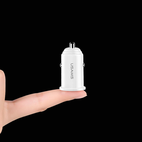 USAMS C8 3.1A Dual Ports Fast USB Car Charger With Indicator For Smart Phone Tablet Camera MP4