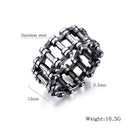 Personality Bicycle Chain Ring Motorcycle Chain Titanium  Steel  Ring