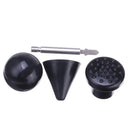 Massager Tips Accessories Massager Cone + Flat + Ball Head + Steel Shaft for Jigsaw Massager