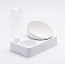 In 1 Cat Ears Shaped Cat Bowl and Bottle Pet Drinking Dispenser Feeder Fountain