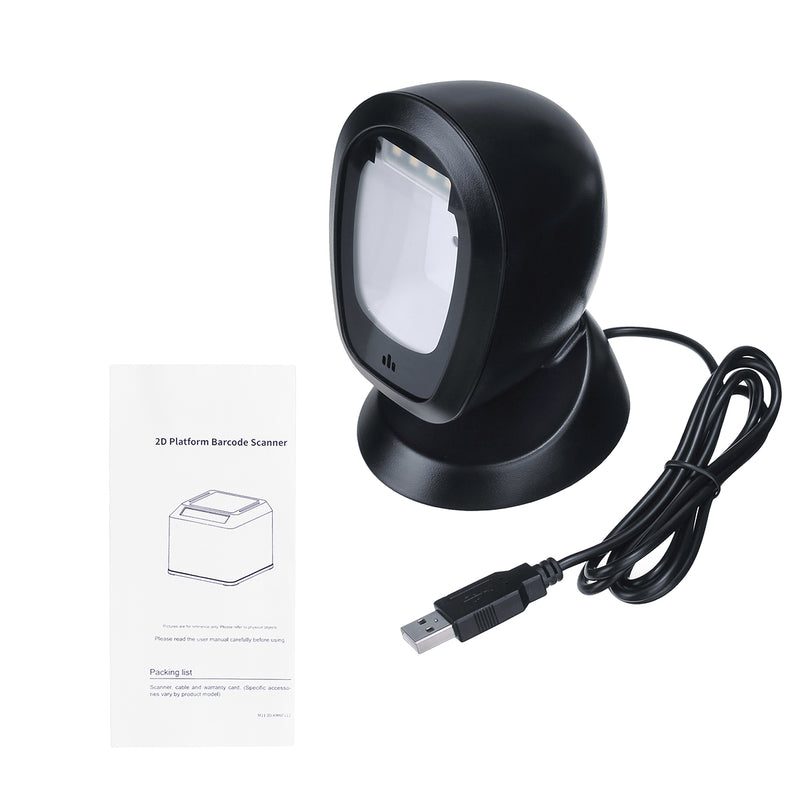 SHANGCHEN SC-7110 Handsfree 1D 2D Barcode Scanner 360 Degrees Rorating Scanning Platform with USB Interface