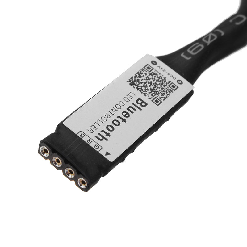 LUSTREON 4Pin Smart bluetooth APP Music Controller with DC Connector for RGB LED Strip Light DC5-24V