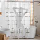 Polyester Fabric With Digital Printing Waterproof Bathroom Shower Curtain With 13 Pcs Hooks
