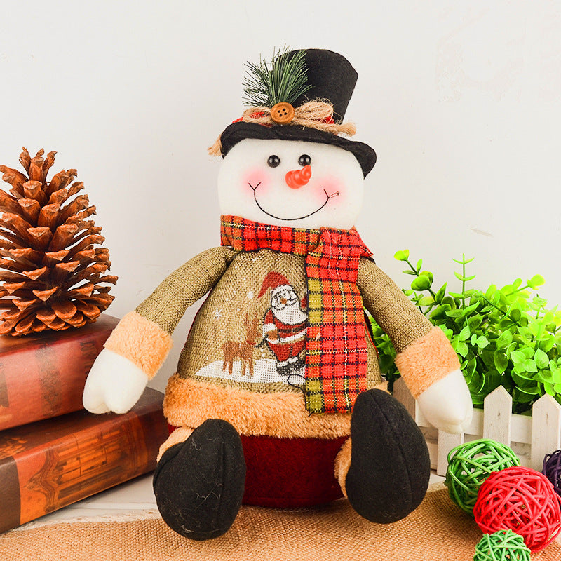 Christmas Decorations Artificial Reindeer Doll Flannel Christmas Gifts Toys Christmas Decorations