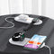 USAMS US-CD119 Double Coils 10W Qi Wireless Charger Phone Charger Earphone Charger Watch Charger for Qi-enabled Smart Phones Apple AirPods Pro Apple Watch Series 1 2 3 4 5