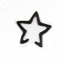 Punk Hollow Star Womens Earring No Piercing Ear Clip for Women Girl Party Costume Jewelry