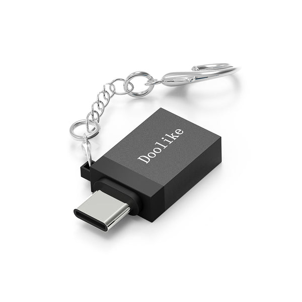 Doolike Metal USB to Type C OTG Adapter for Samsung Galaxy Xiaomi Huawei Android Tablet