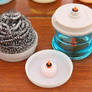 1Pc Press Steel Wool Cleaning Brush Cleaning Brush Kitchen Tool